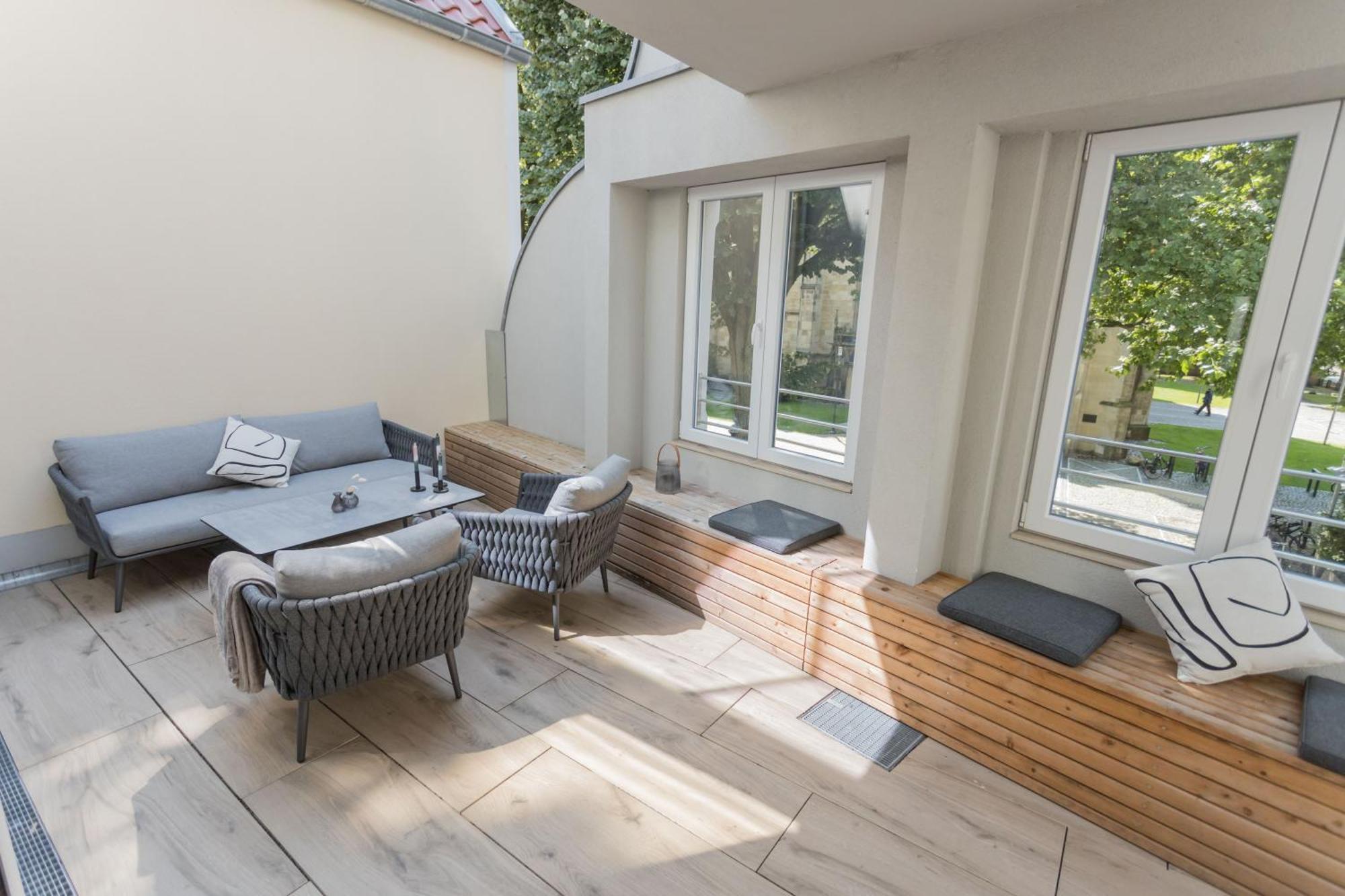 Stilvolles City-Apartment Glocke 뤼딩하우젠 외부 사진