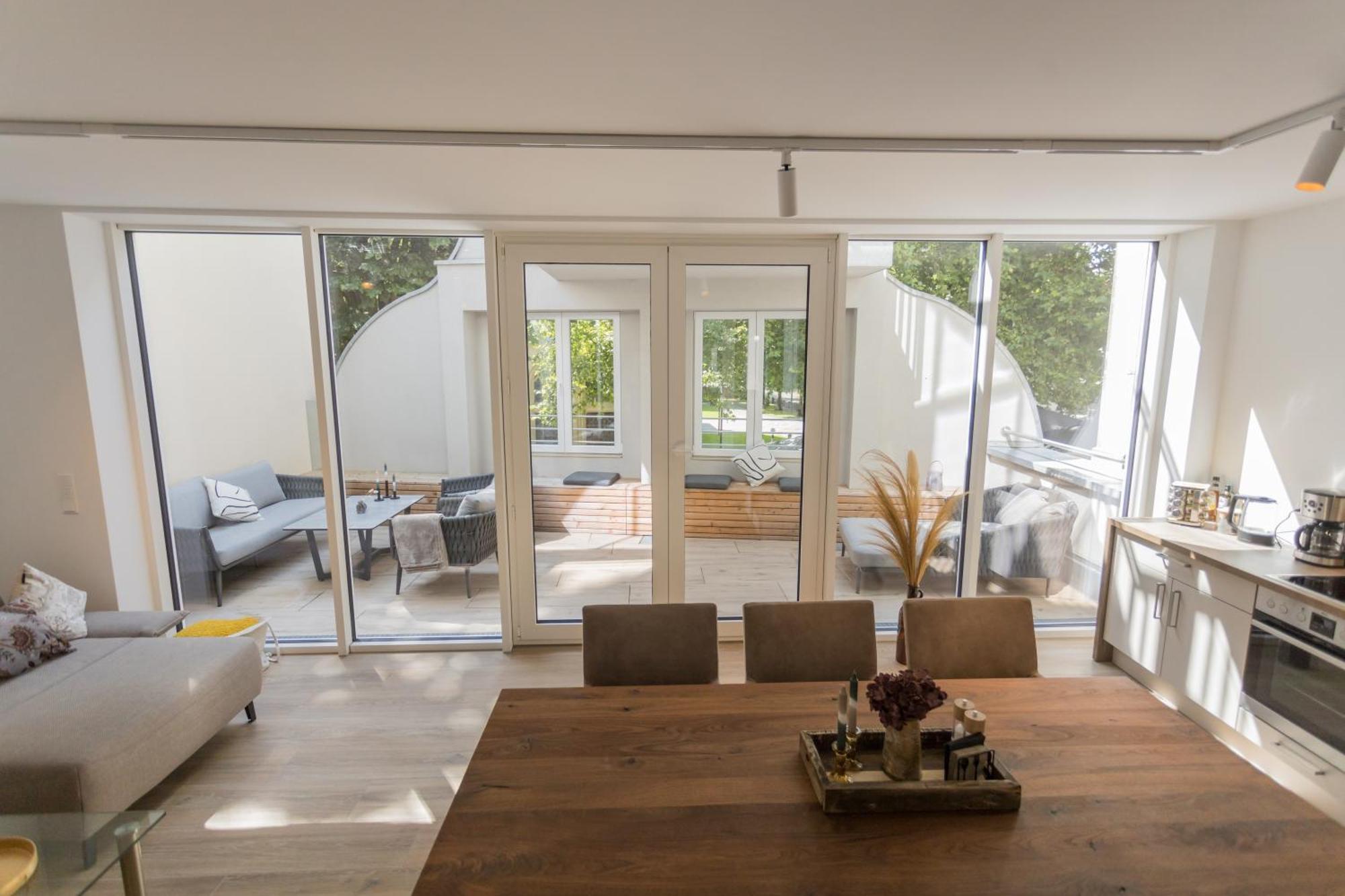 Stilvolles City-Apartment Glocke 뤼딩하우젠 외부 사진