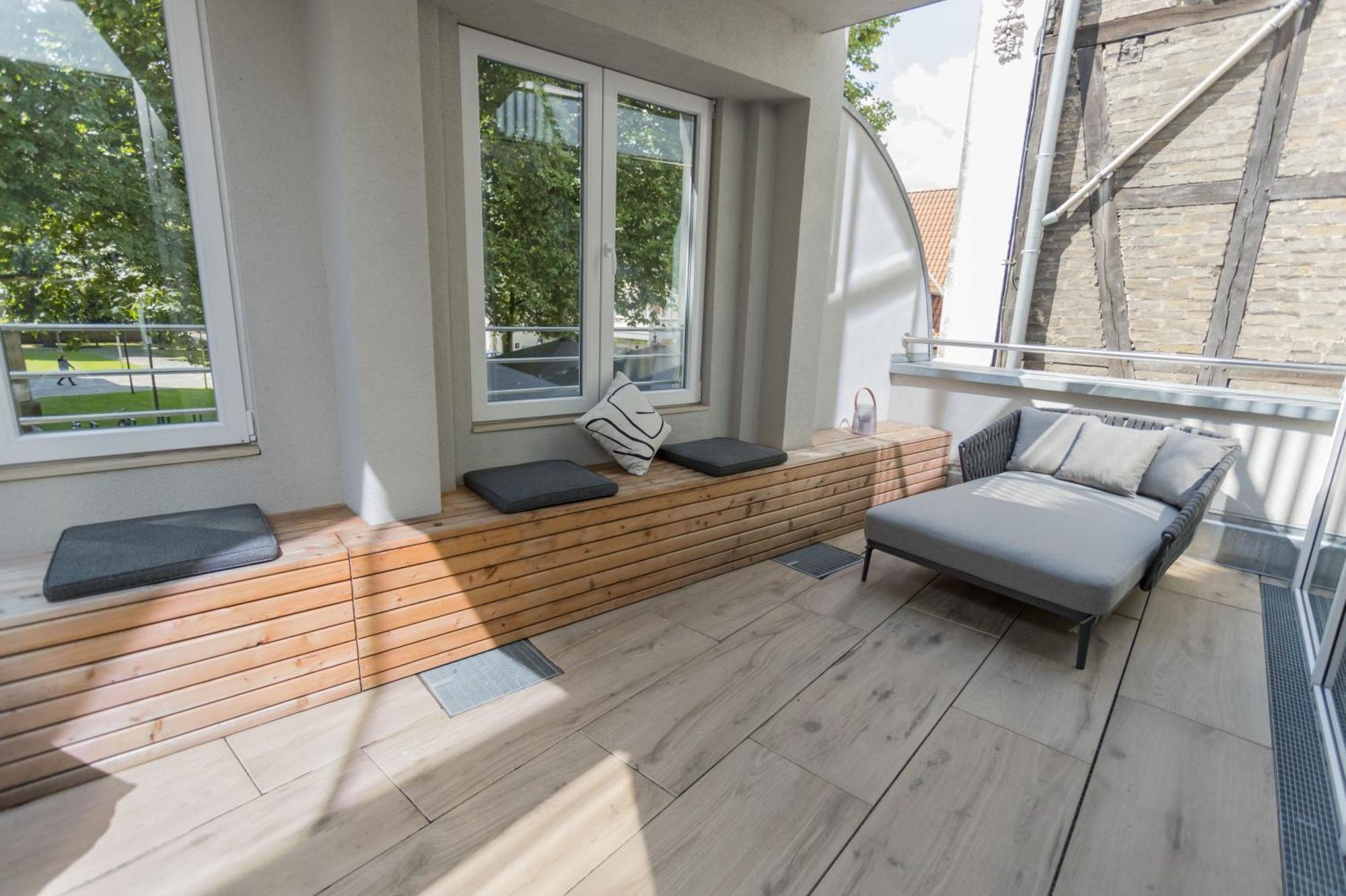 Stilvolles City-Apartment Glocke 뤼딩하우젠 외부 사진